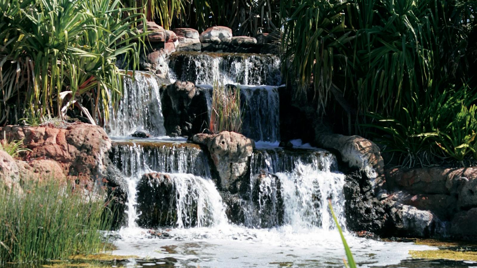Waterfall outside Outback at Isa