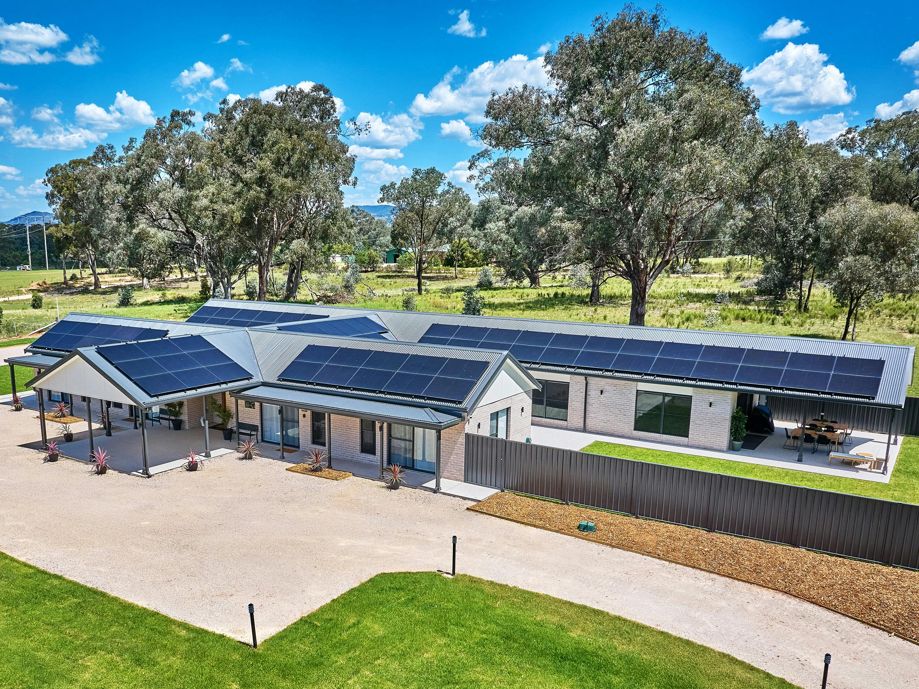 Aerial view of Mudgee House