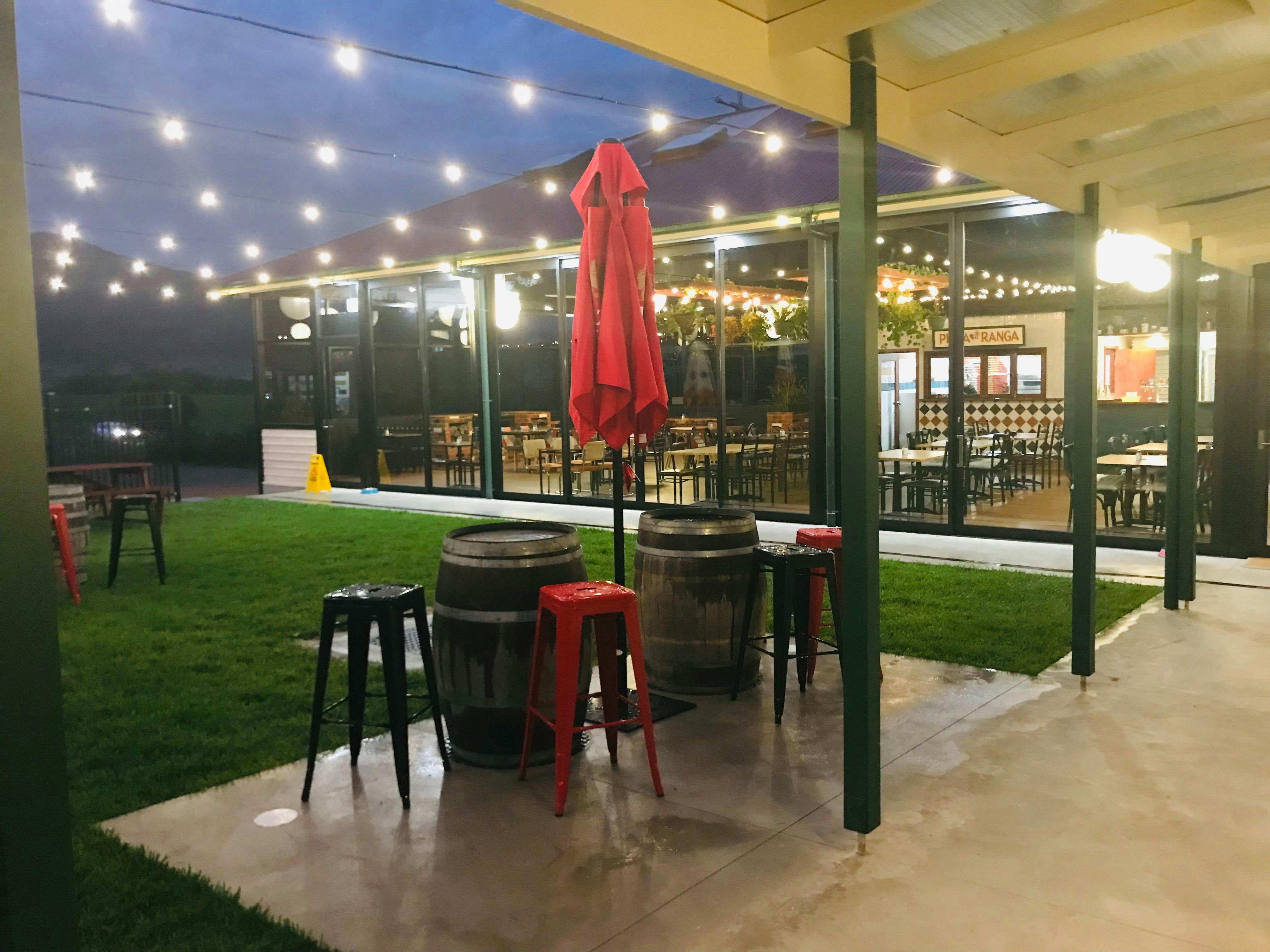 Outside area at night