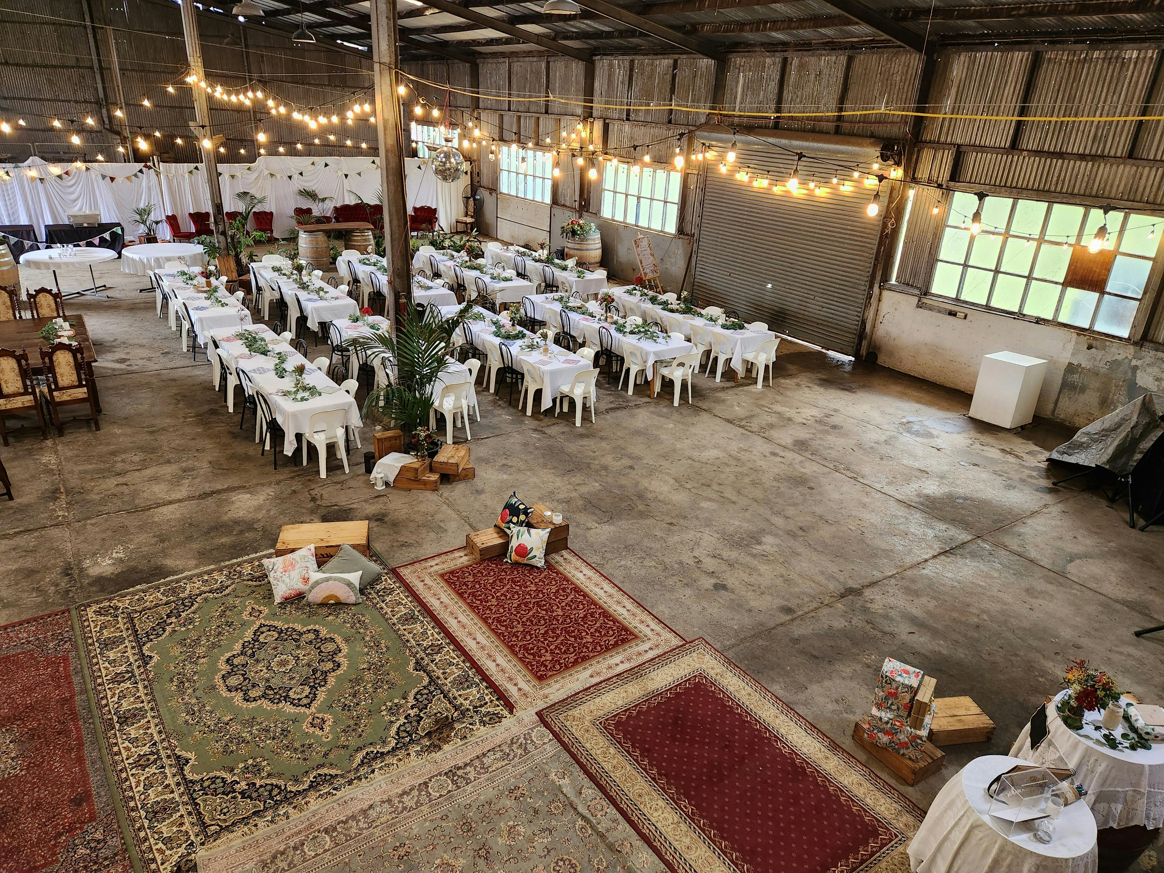 venue set for a wedding