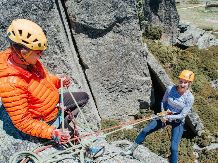 Rockclimbing at Eagle Rock