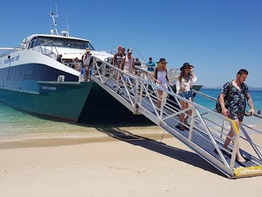 Freedom Fast Cats spacious vessels departs from Rosslyn Bay to Great Keppel Island.