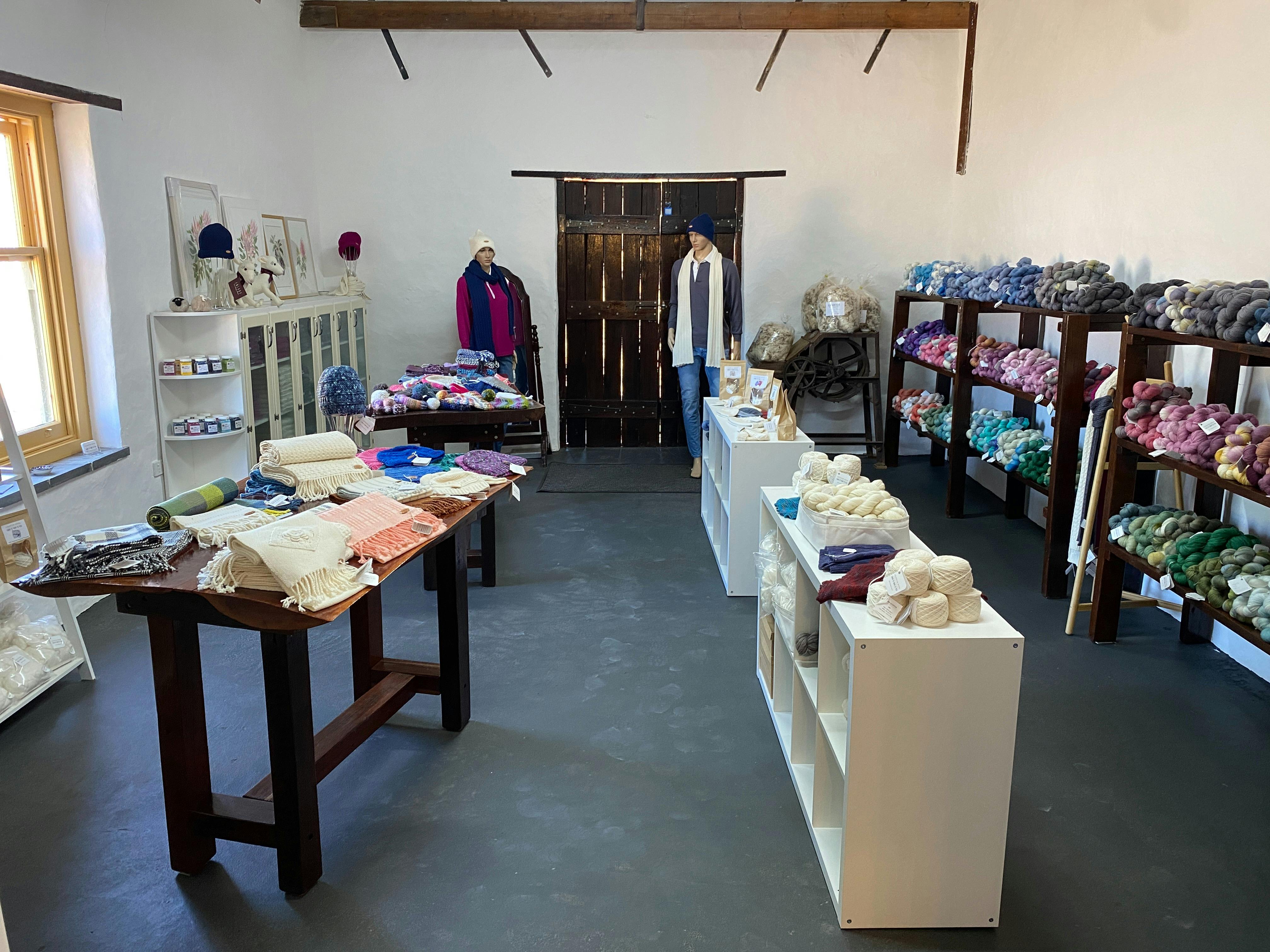 Leahcim Wool at the Hummocks Station Trap Shed Store