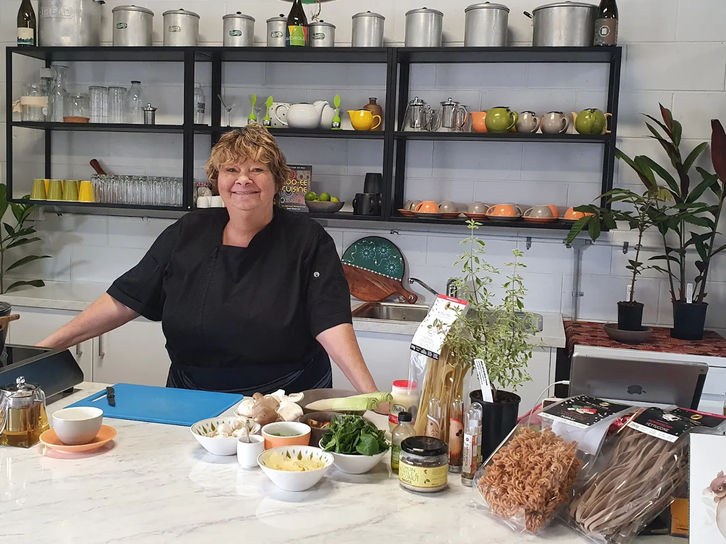 Chef Aunty Dale Chapman in the My Dilly Bag kitchen