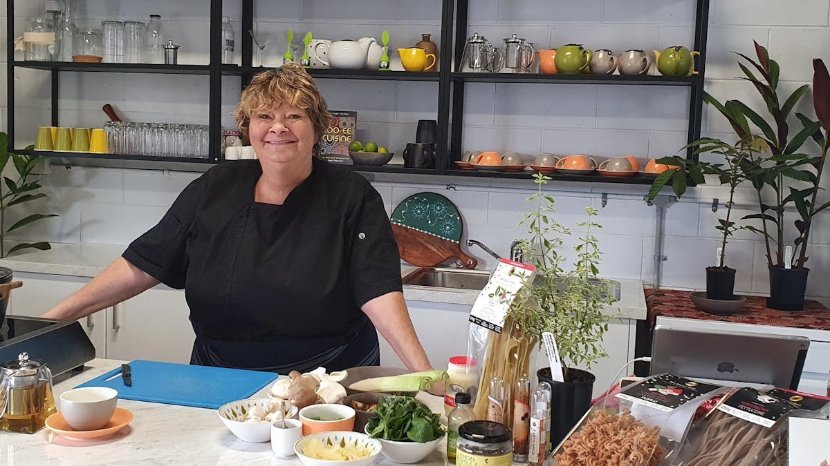 Chef Aunty Dale Chapman  in the My Dilly Bag kitchen