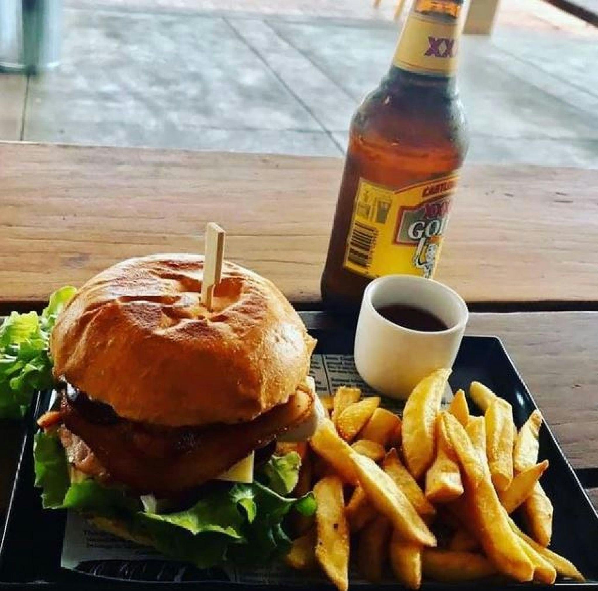 Burger and beer