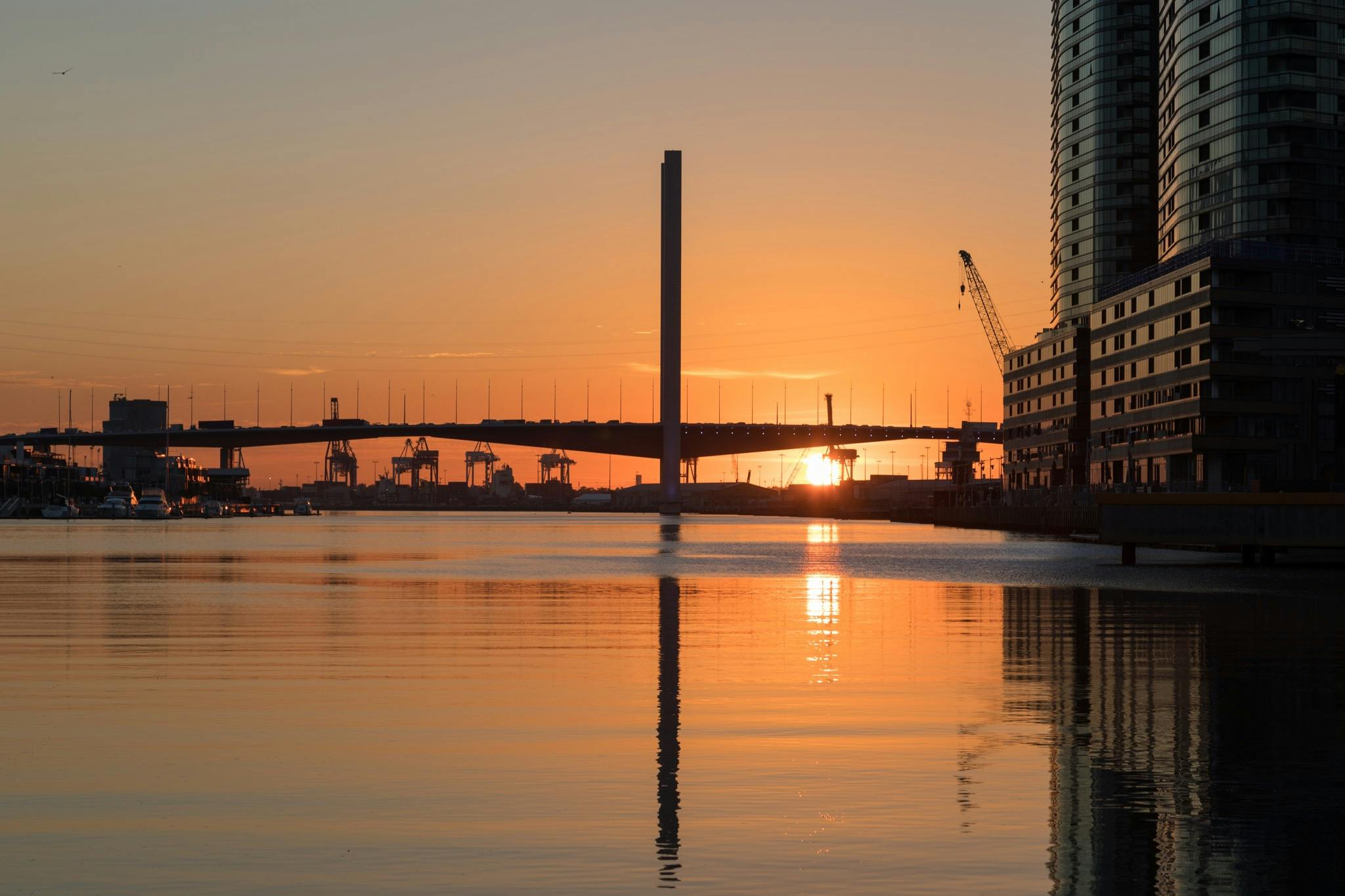 Sunset on the Yarra River