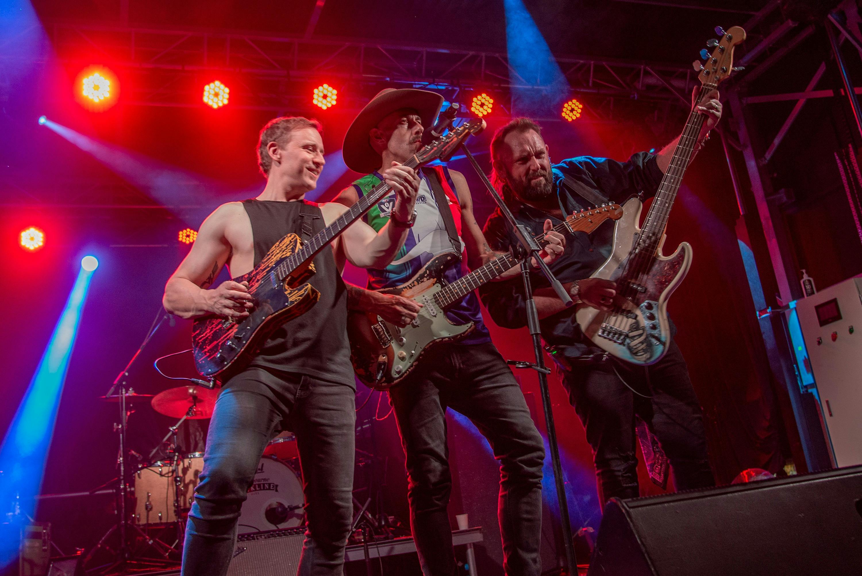 The Wolfe Brothers performing at Home Ground Sounds Cohuna