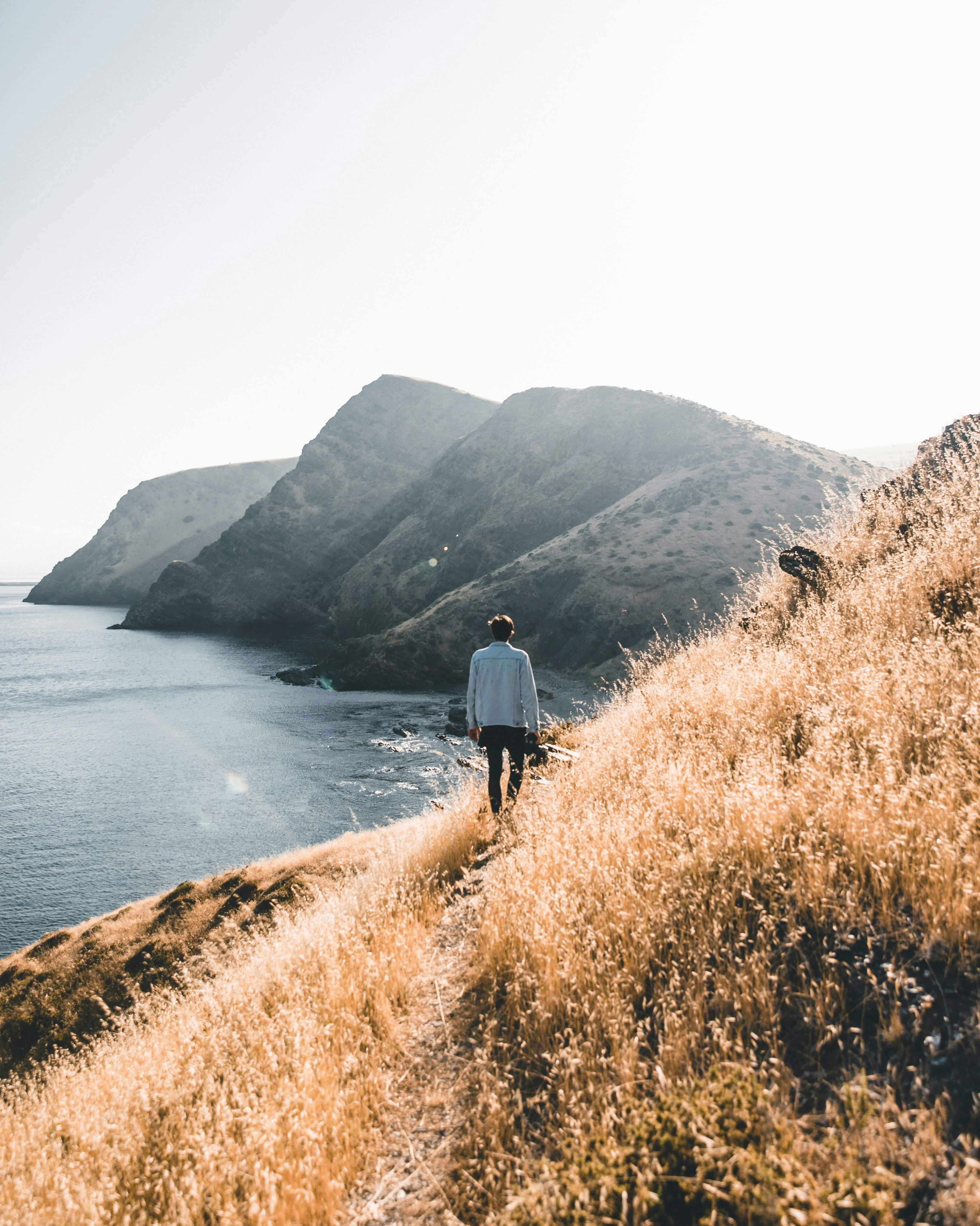 Walking the beautiful rugged coastline