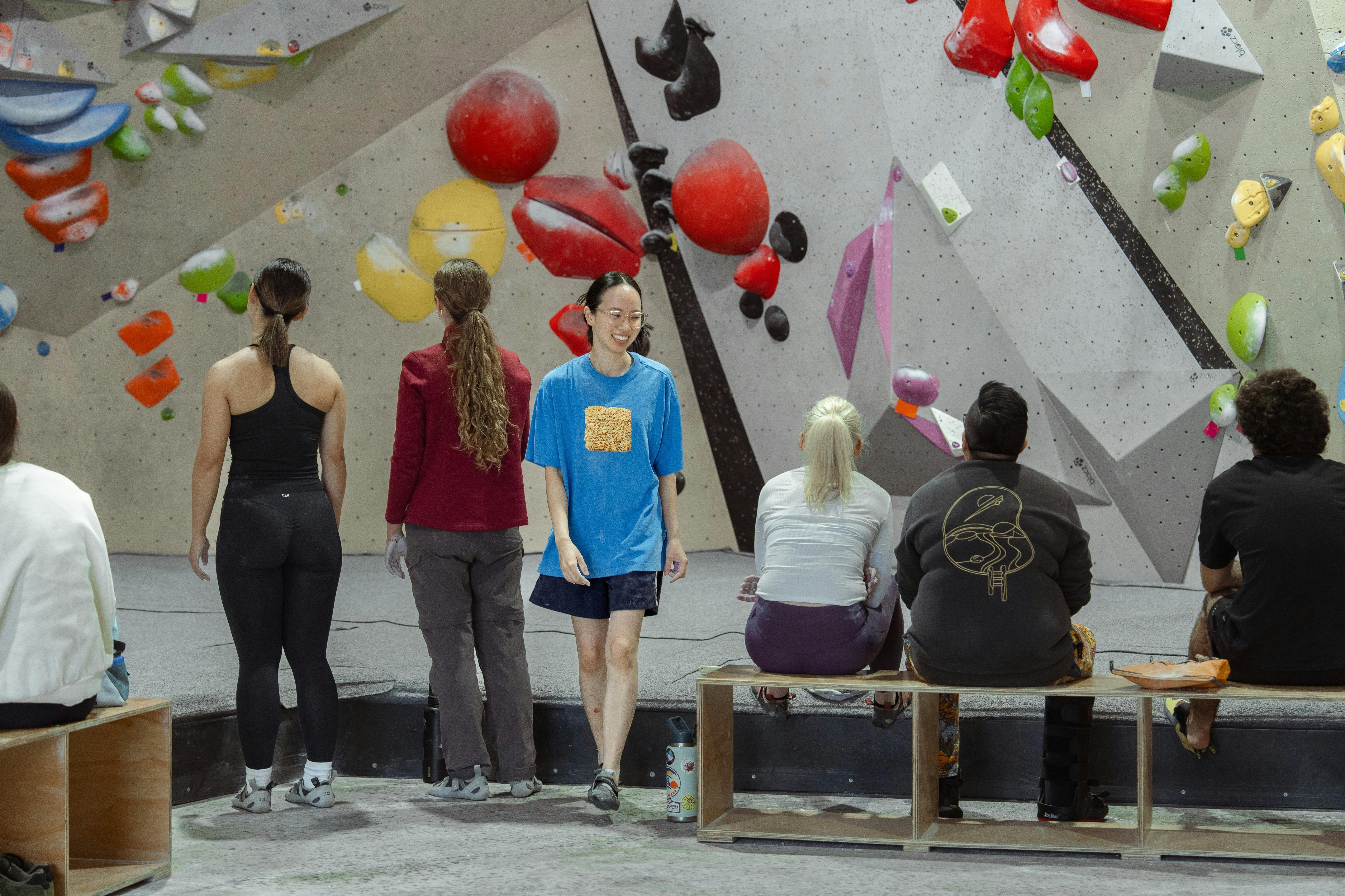 All female coaching at Community Climbing Day at Skywood
