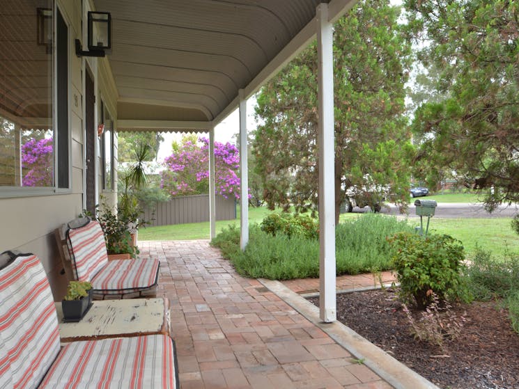 Relax with a wine on the veranda