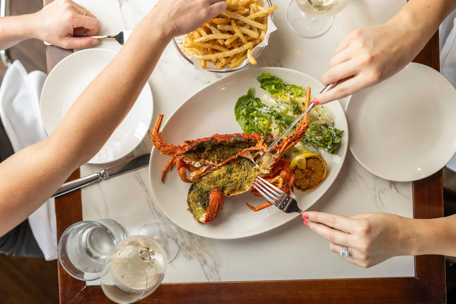 Baked Lobster Special with Fries