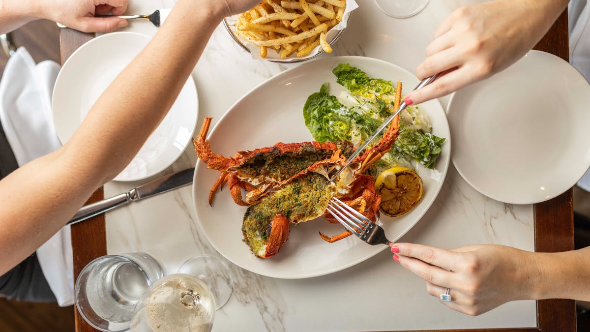 Baked Lobster Special with Fries