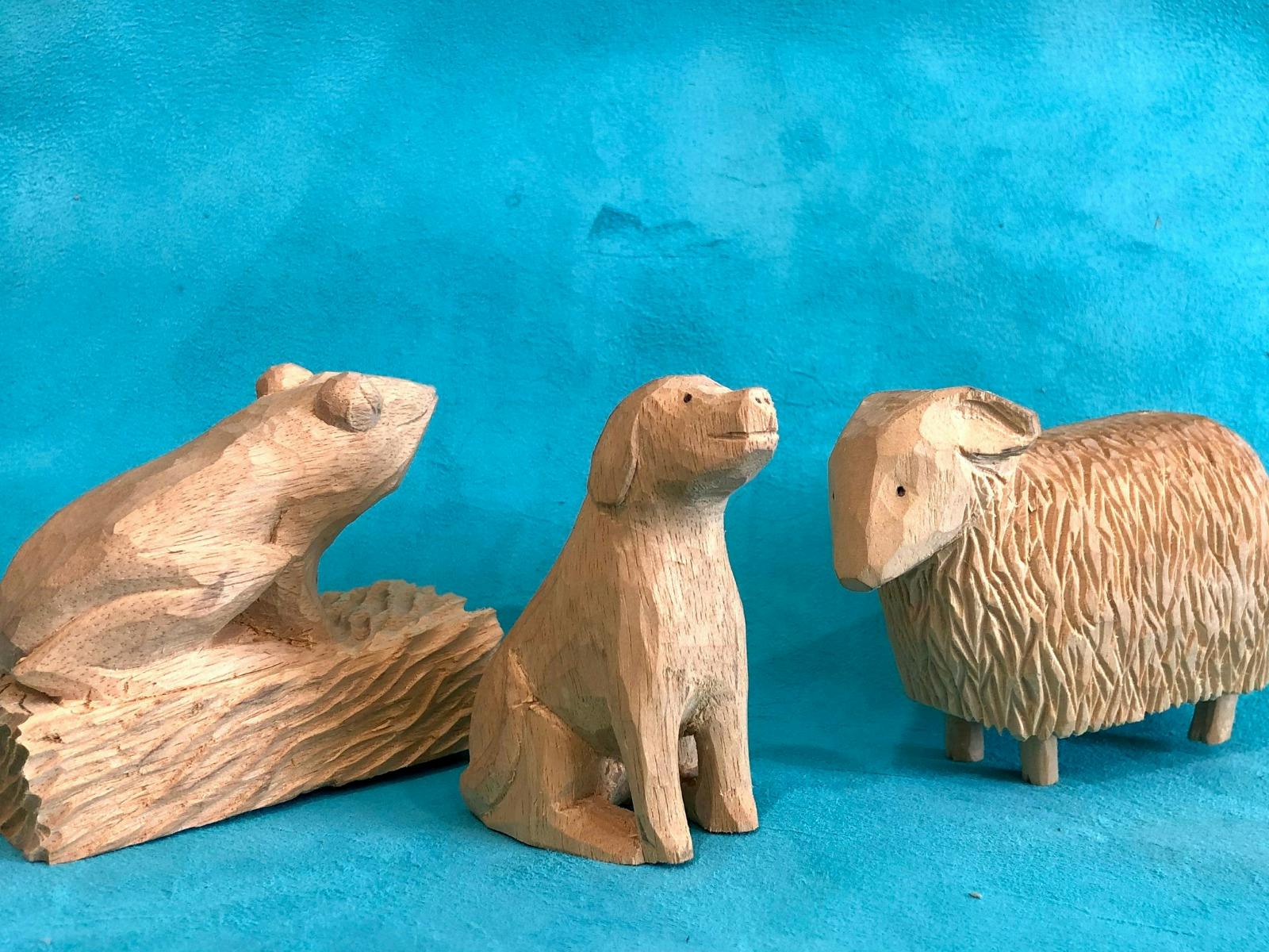 3D Wooden Animal Carving at the Rare Trades Centre