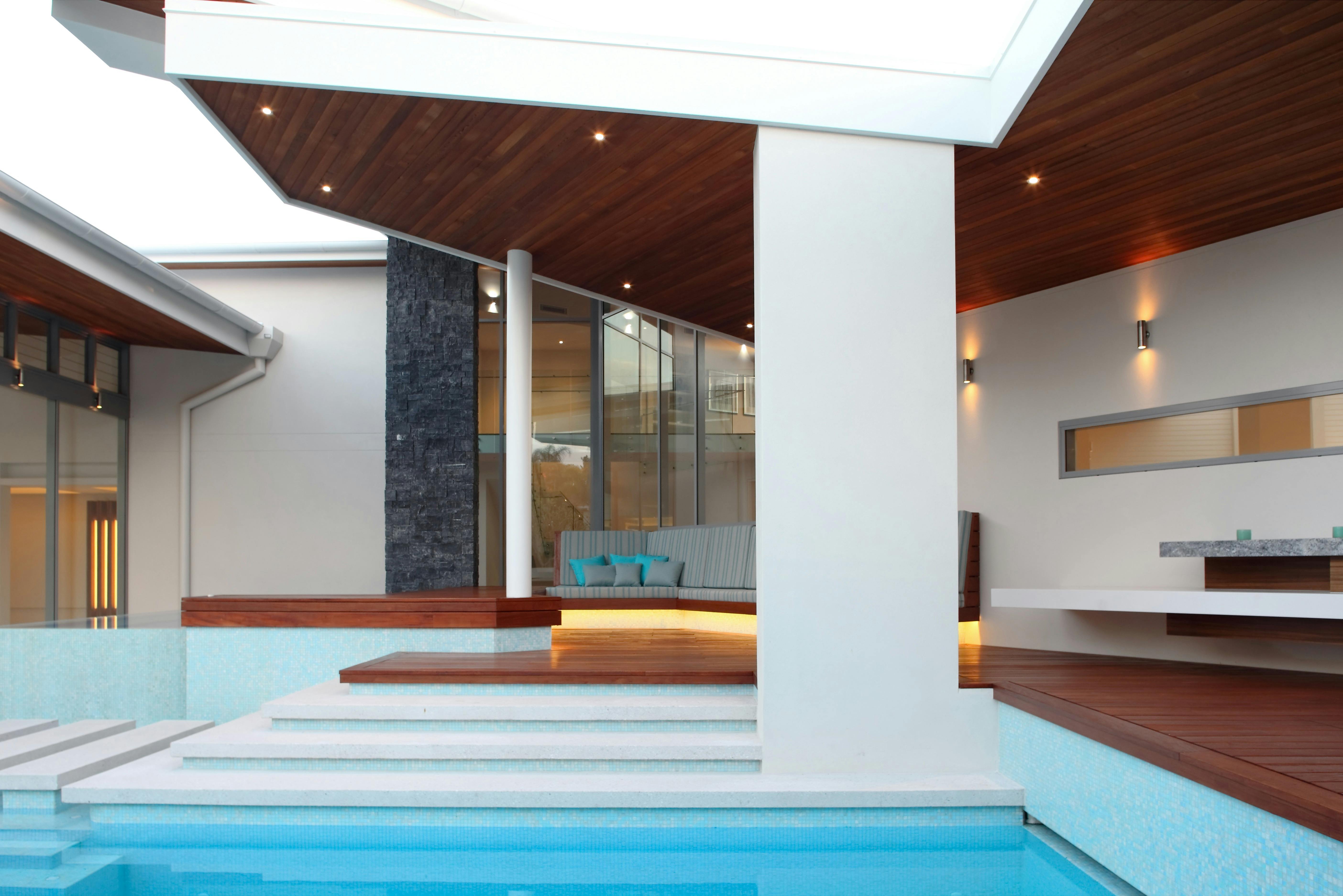 Outdoor magnesium saltwater pool - 19m x 4m (2m deep at deepest point, 1.2m at shallow end)