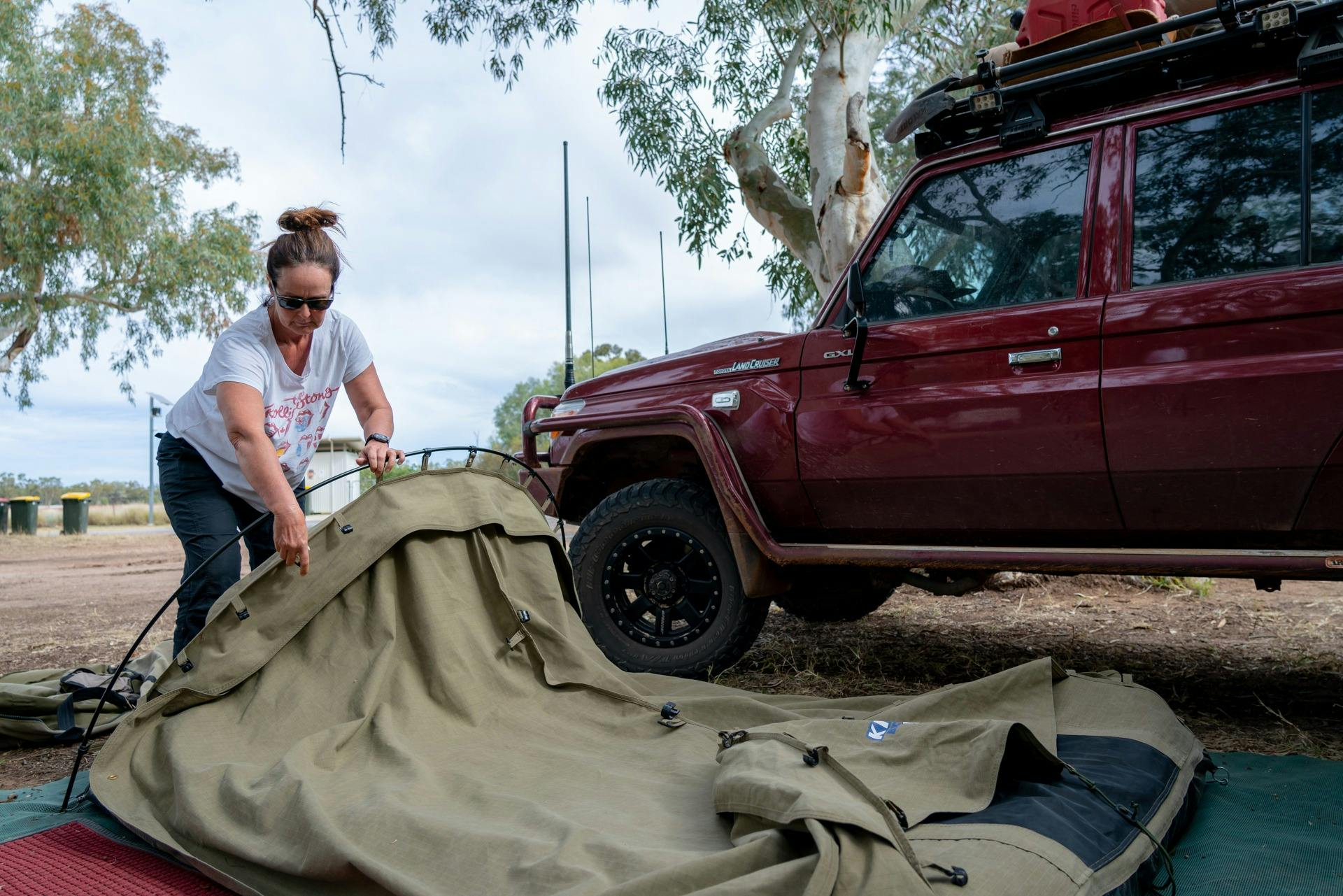 setting at camp at Wallam Creek