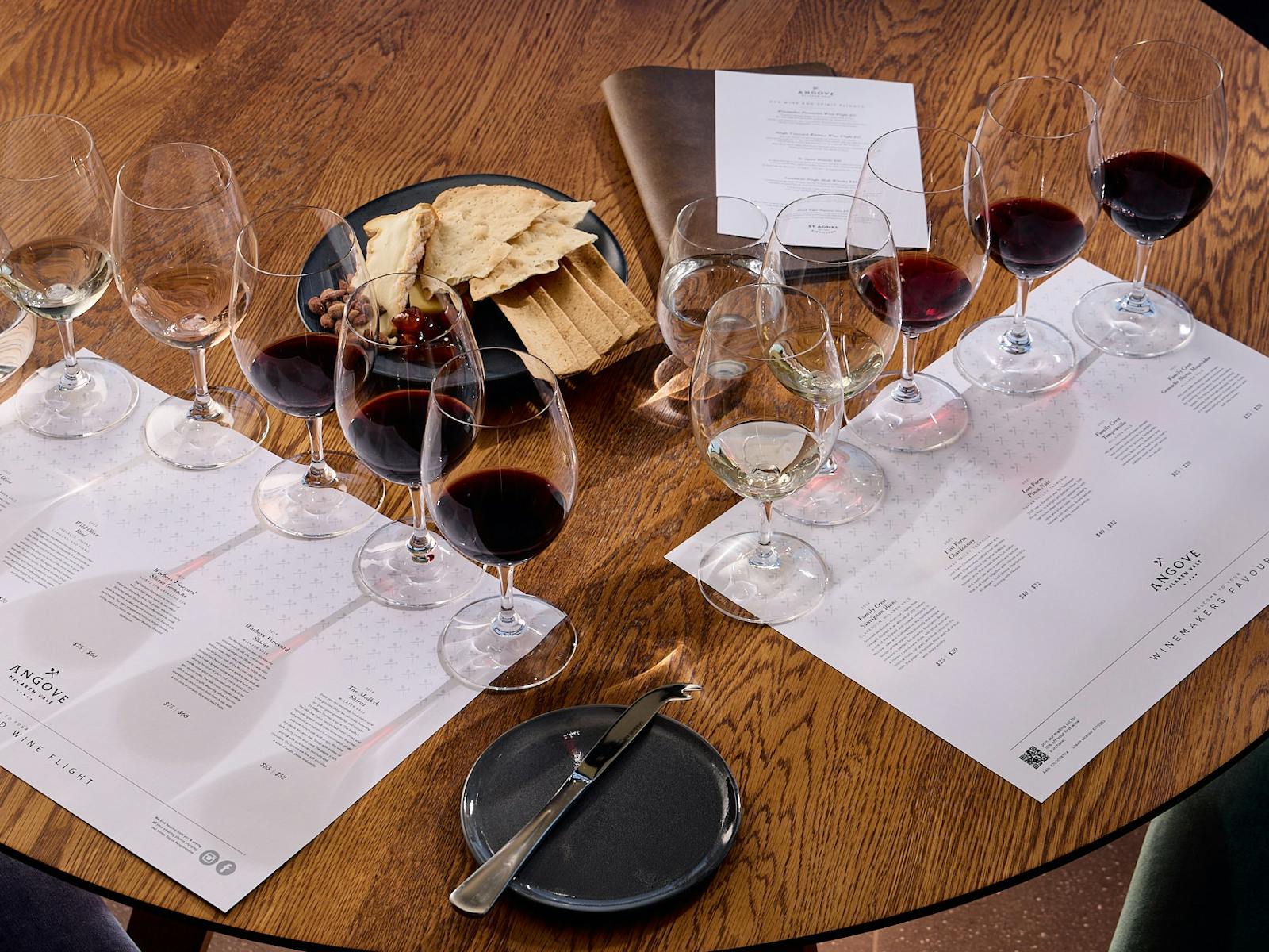Enjoy tasting 5 unique Angove McLaren Vale wines, accompanied by some nibbles