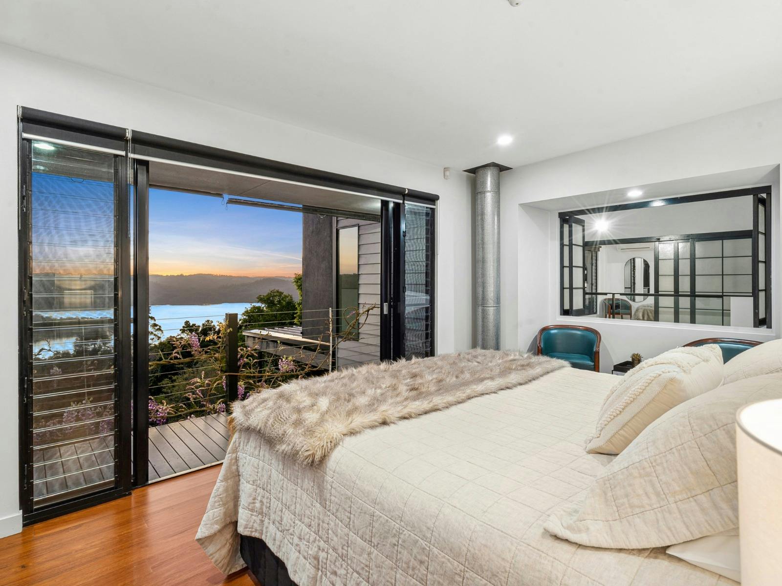 Main bedroom with private balcony