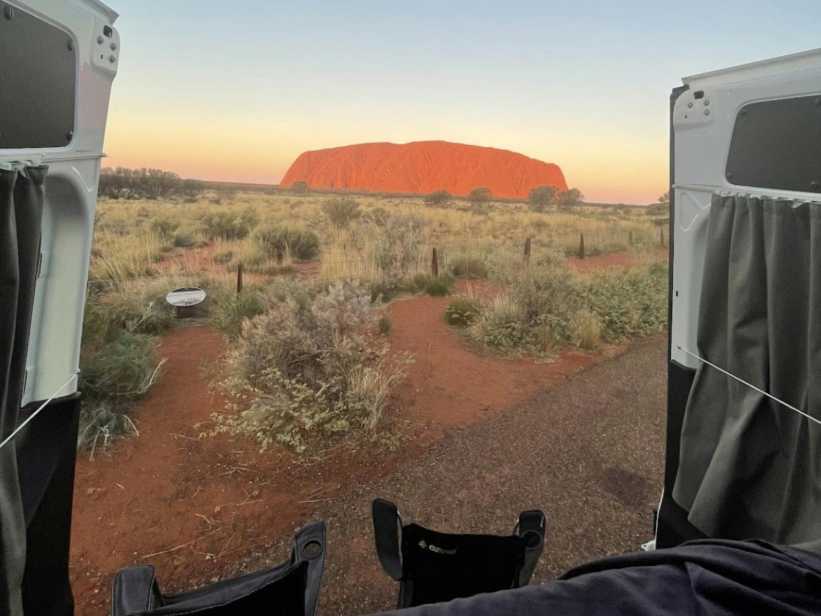 Camped up for the night at the iconic Uluru