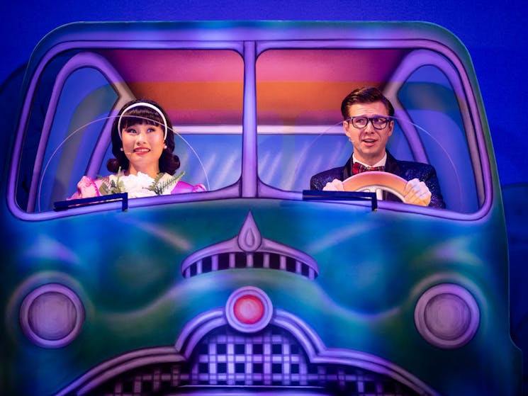 Deidre Khoo and Ethan Jones in the 50th Anniversary Production of The Rocky Horror Show