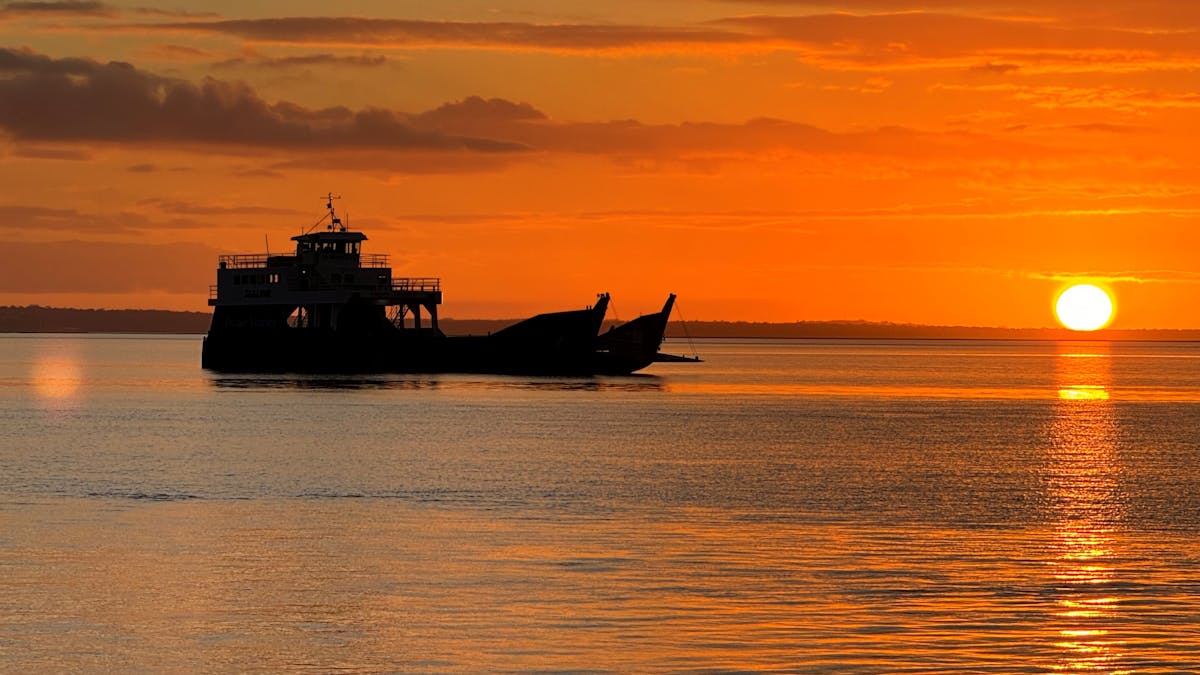 Sunset Barge