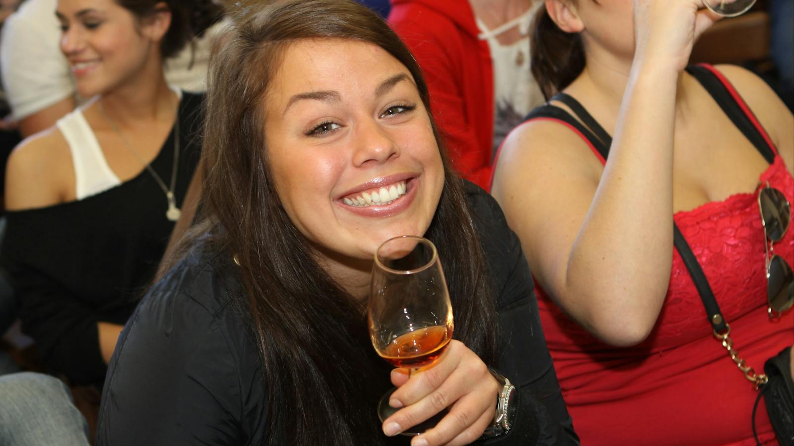 Having fun wine tasting on Hunter Valley trip