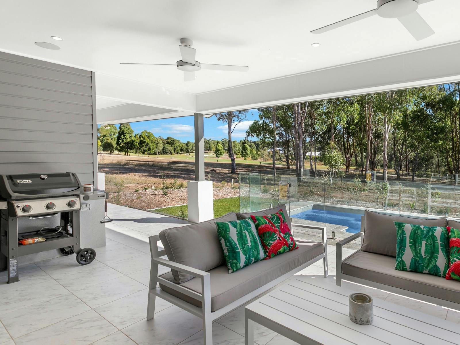 The Residence outdoor entertainment area with BBQ