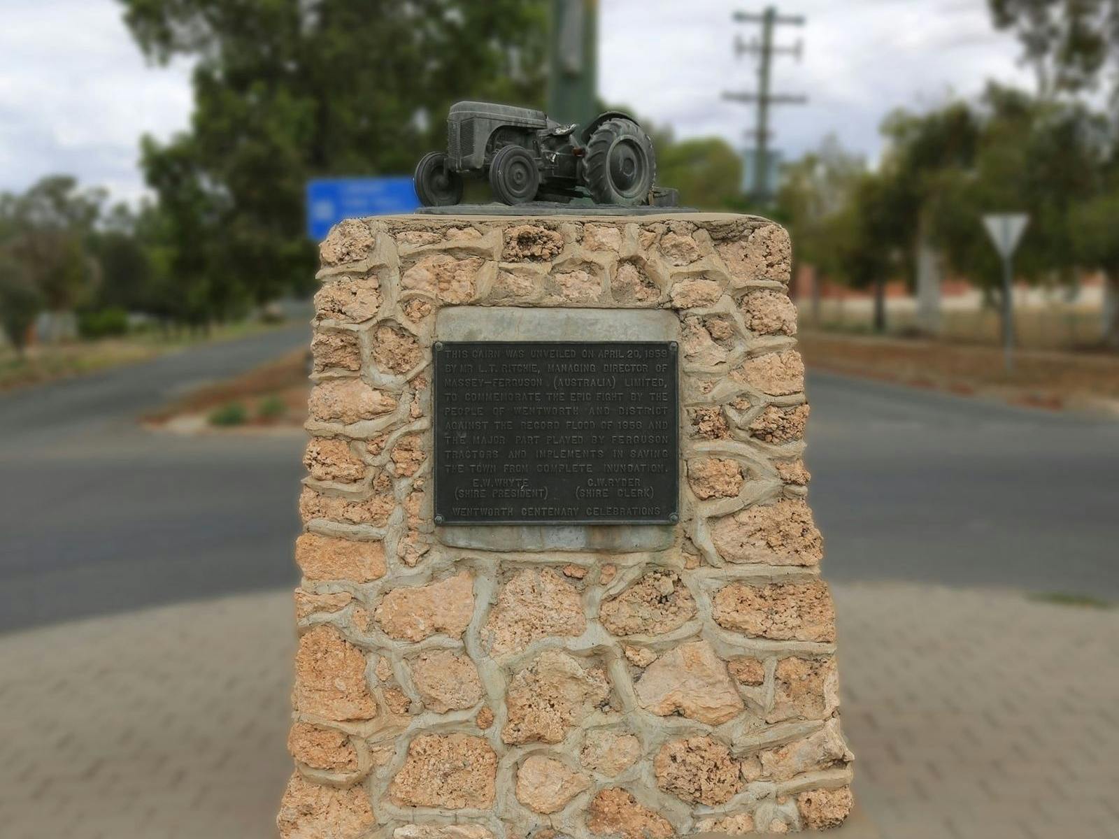 Fergie Tractor on Cairn of Stones