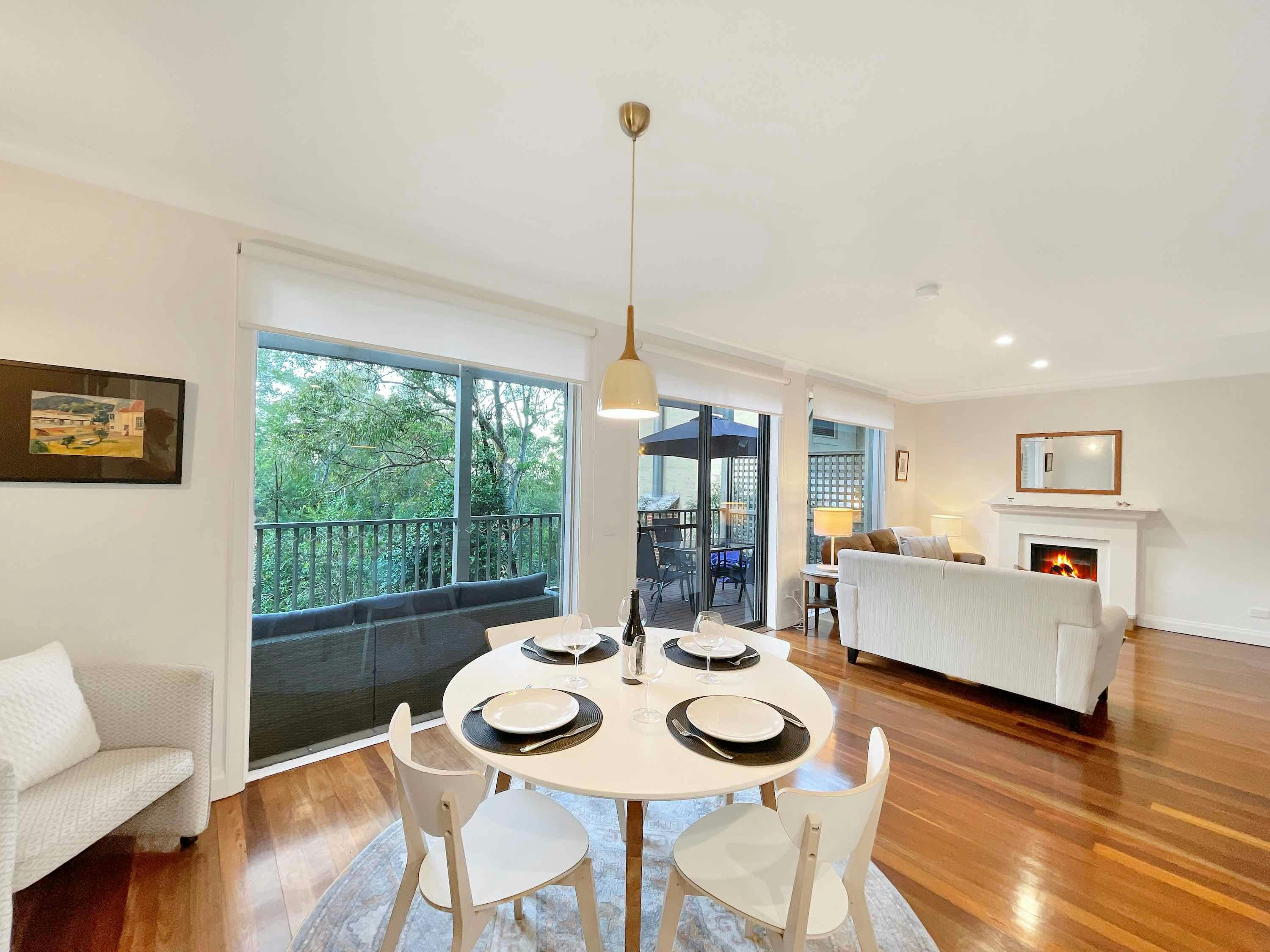 Dining and living area