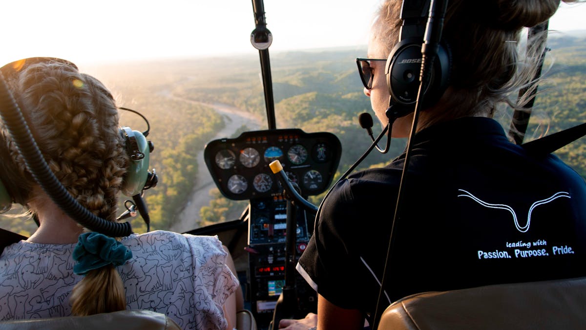 View of Cobbold Gorge from helicopter