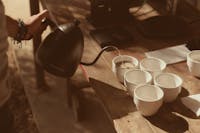 Pour-over coffee tasting using Australian-grown beans at the Jack Murat Coffee Farm.
