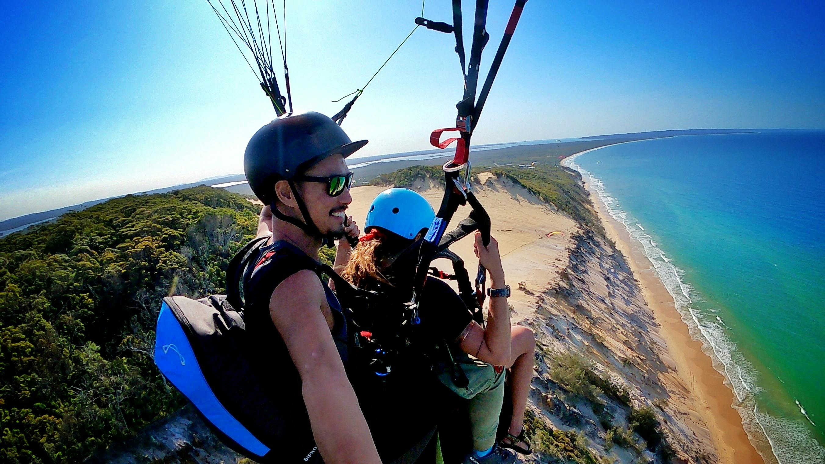 Tandem Paragliding at Rainbow Beach