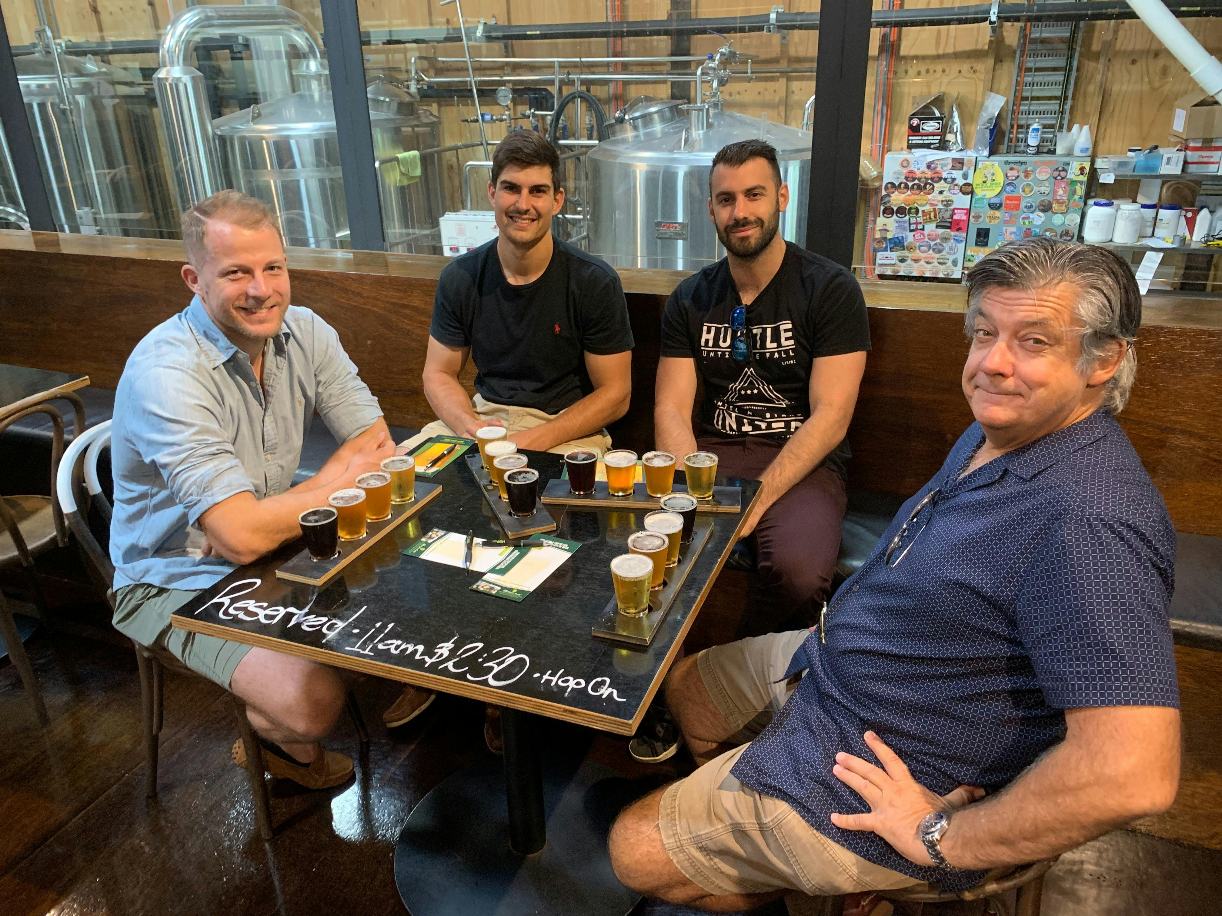 A relaxing setting for beer education and tasting