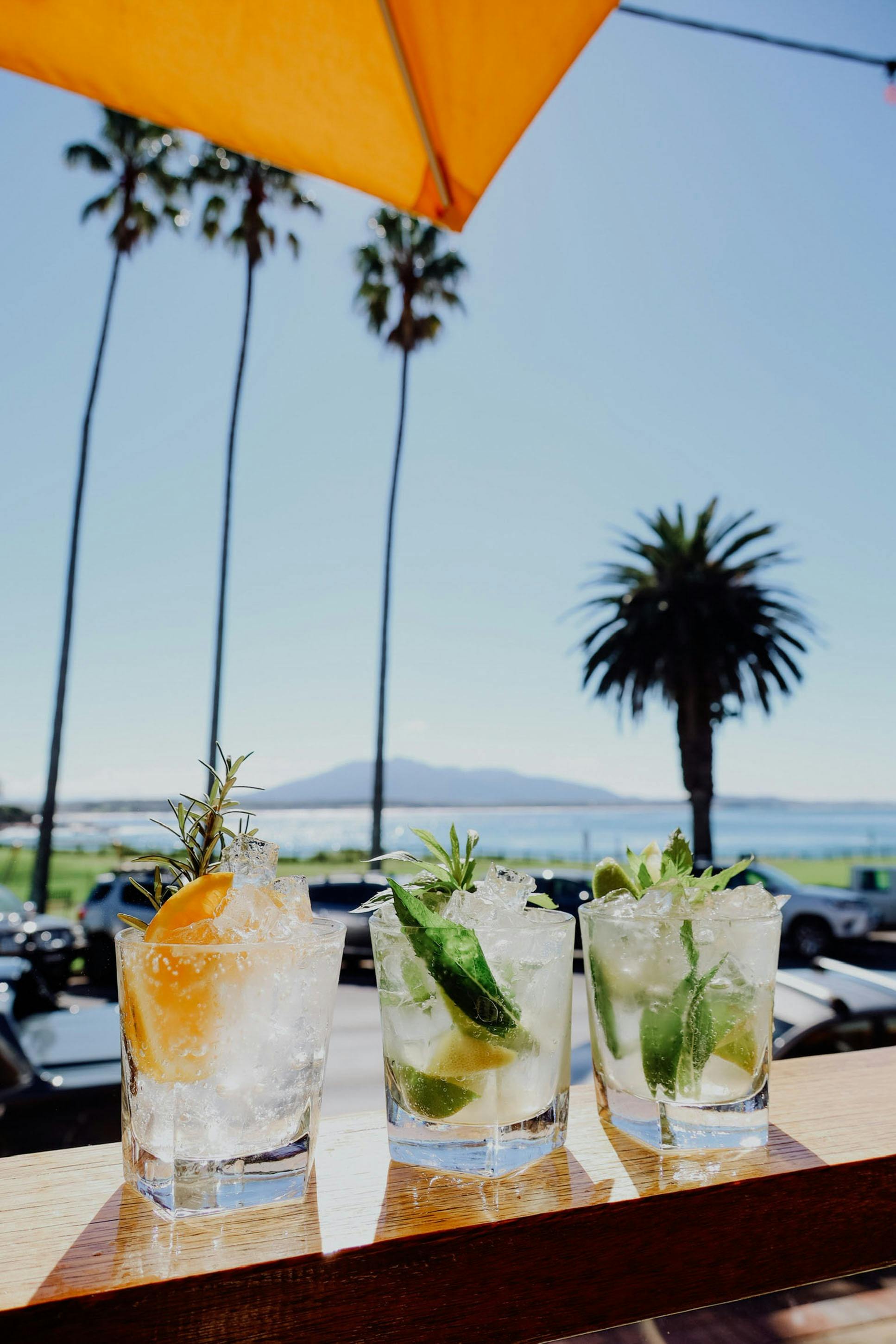 Waterfront beer garden