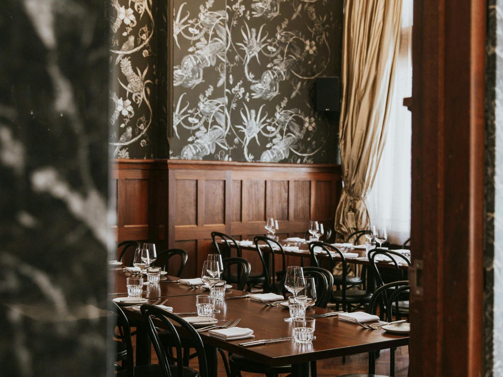 One of The Heritage's private dining rooms, 'The Boardroom'