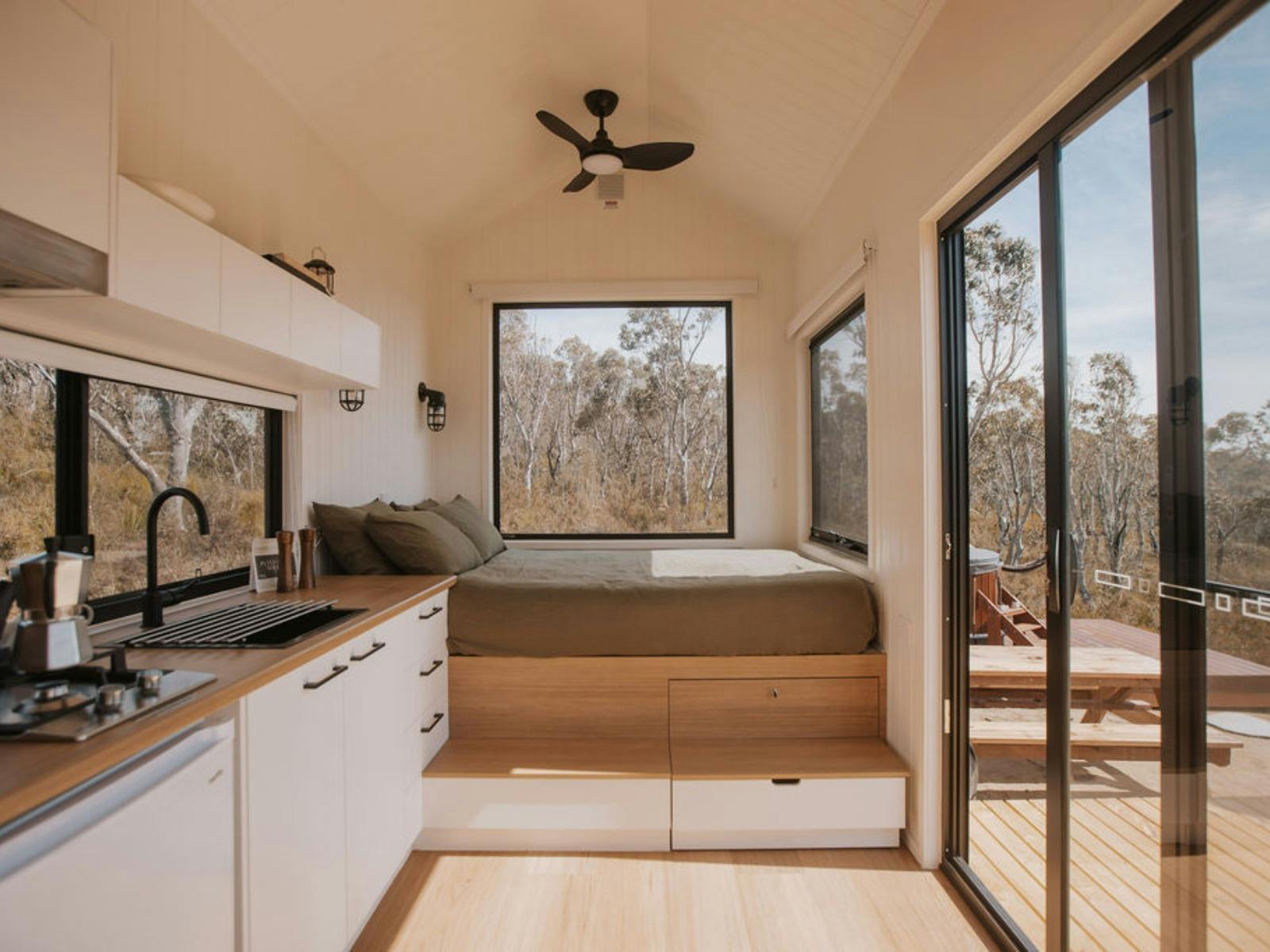 Inside tiny house