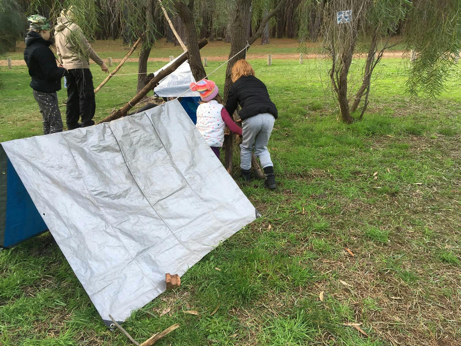 strong-daughters-deep-creek-shelter-build