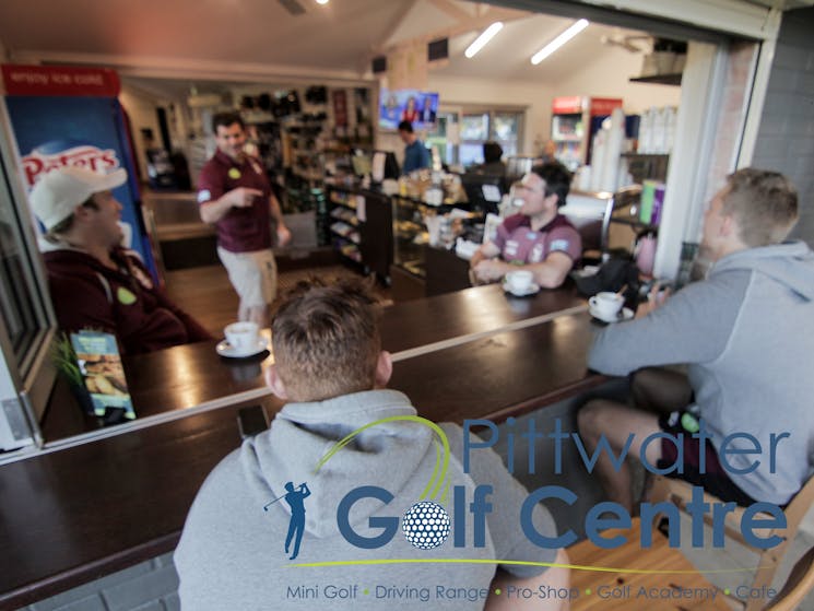 Pittwater Golf Centre - Manly Sea Eagles players Jamie Lyon, Jake and Tom Trbojevic and other