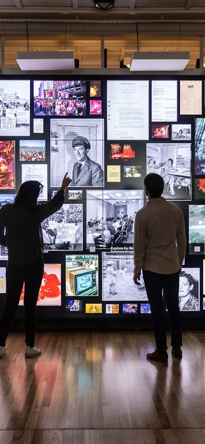 Connections Gallery digital wall