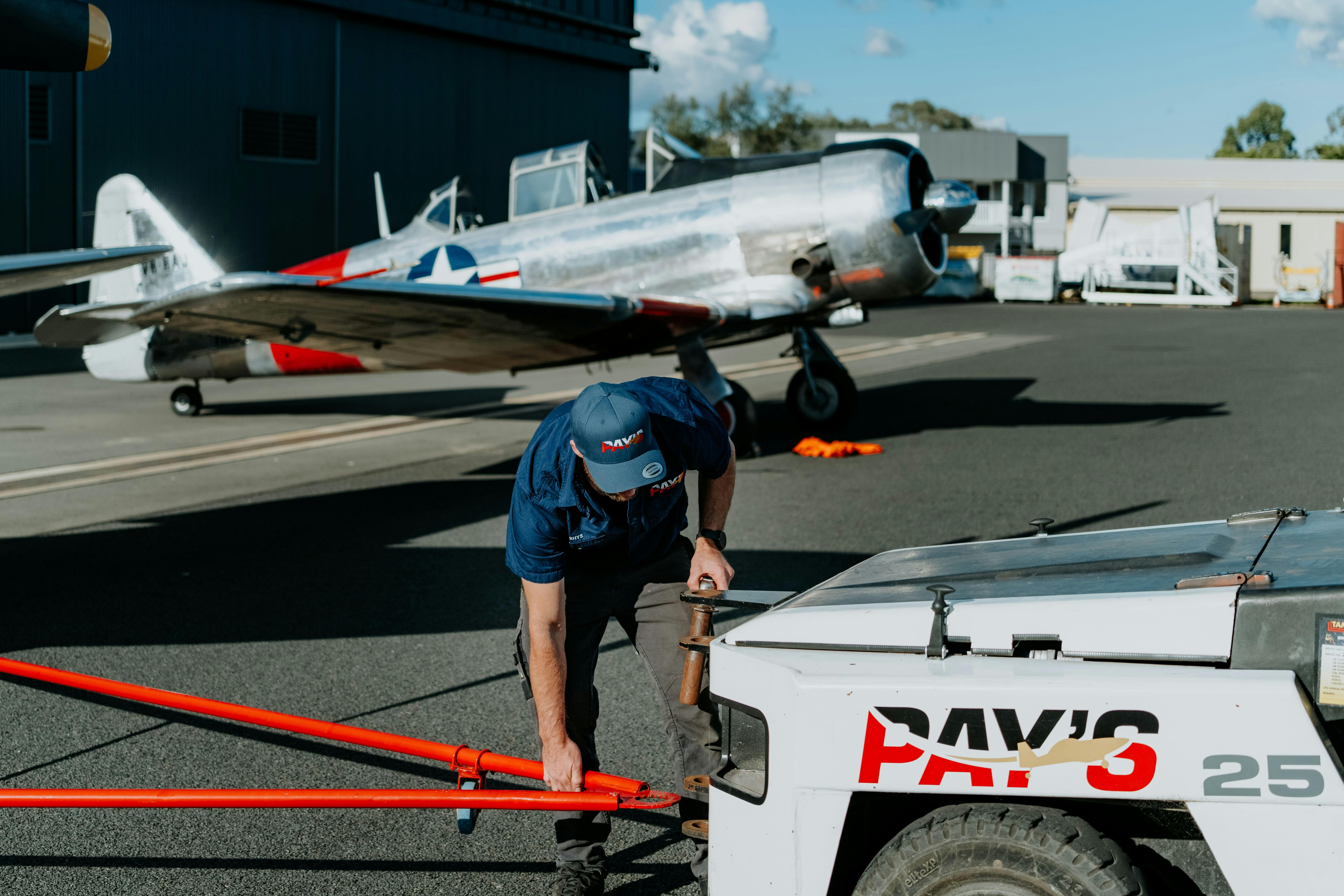 An aircraft sitting out on the apron while the team gets things ready.