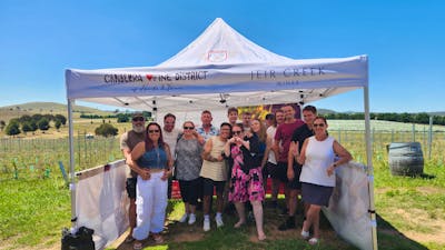 A group of people at Jeir Creek winery