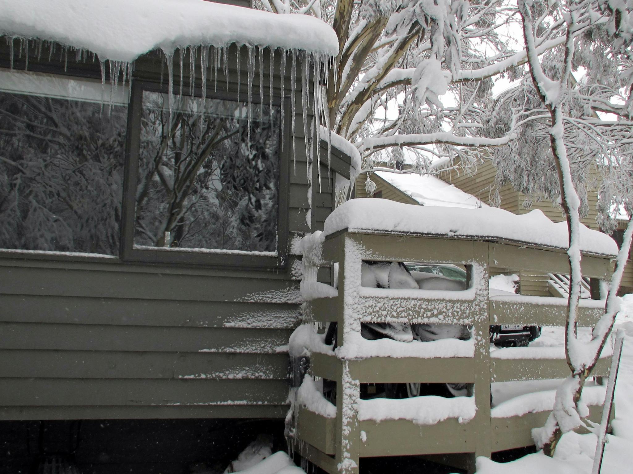 Bay window and deck