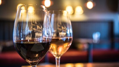 Two glasses of wine
