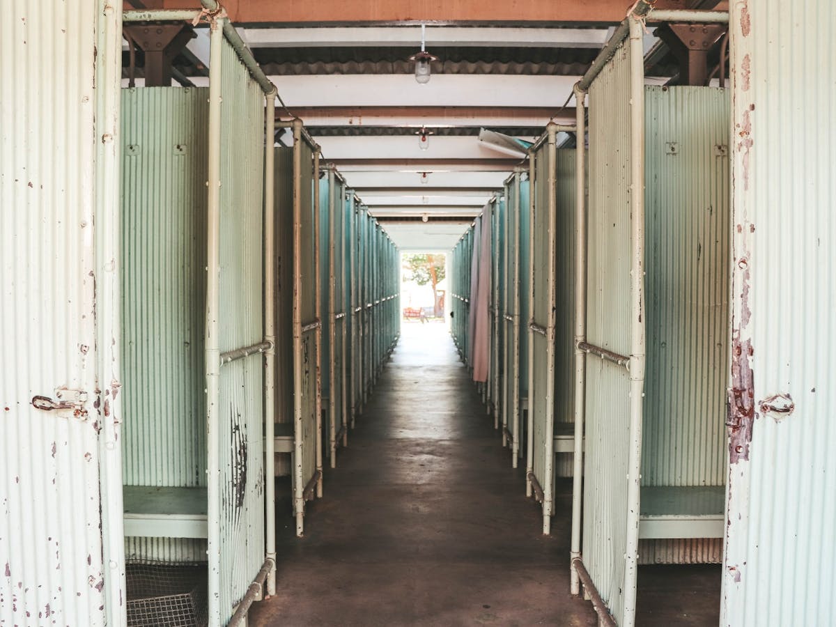 Shower Block Interior