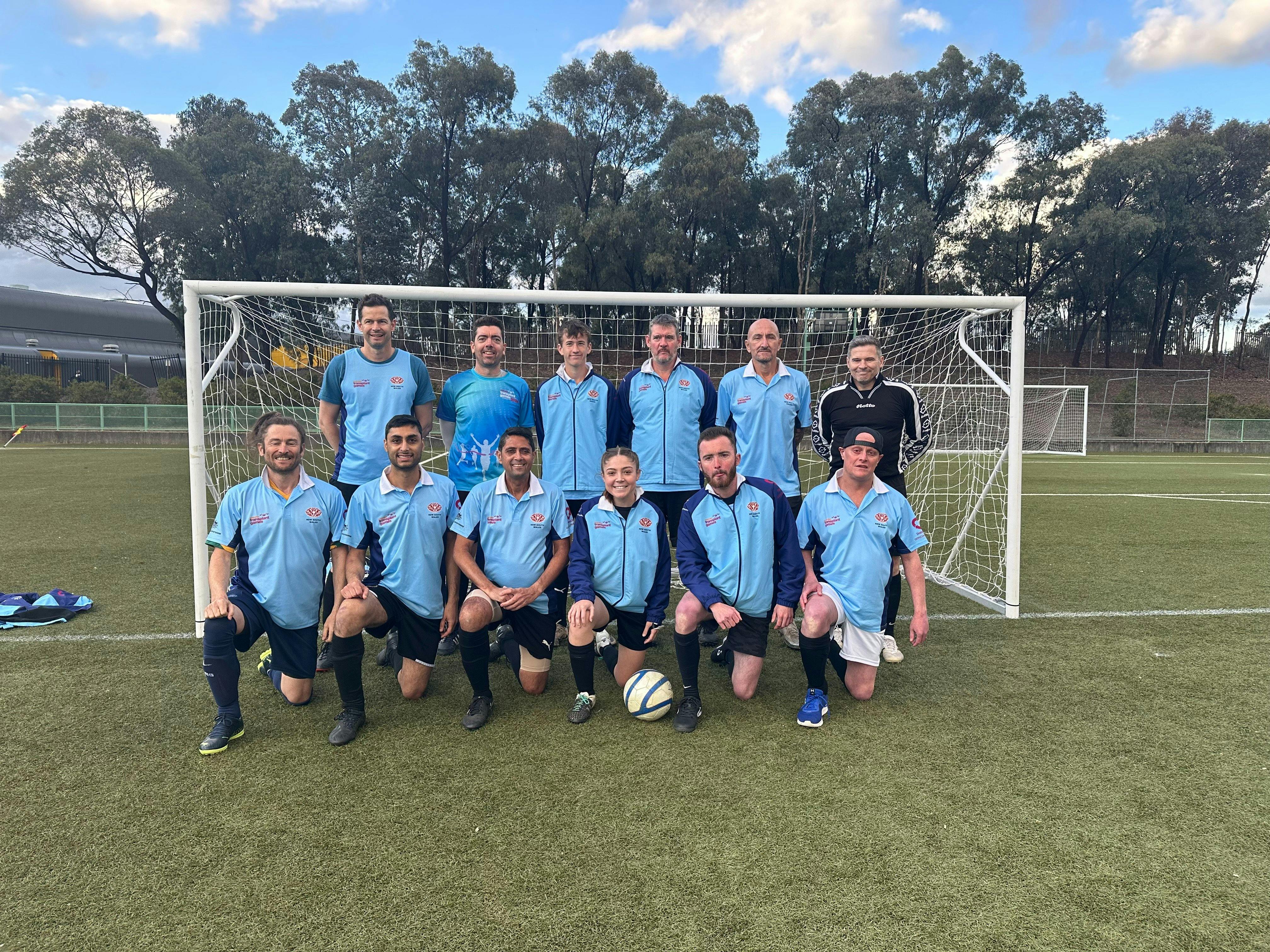 New South Wales football team at the 2024 Australian Transplant Games.