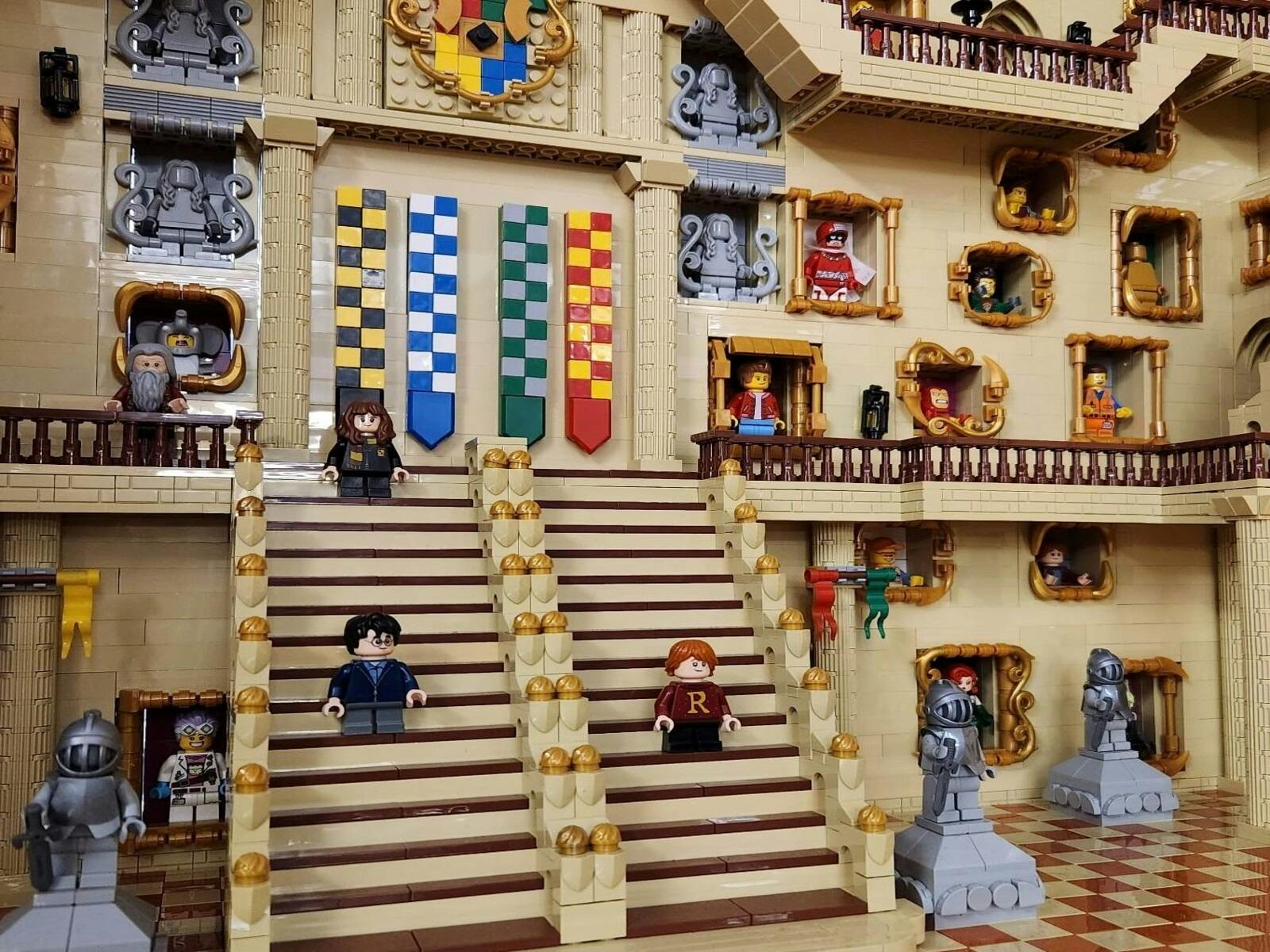Harry Potter LEGO moving staircases - Forster Tuncurry LEGO Brick Show