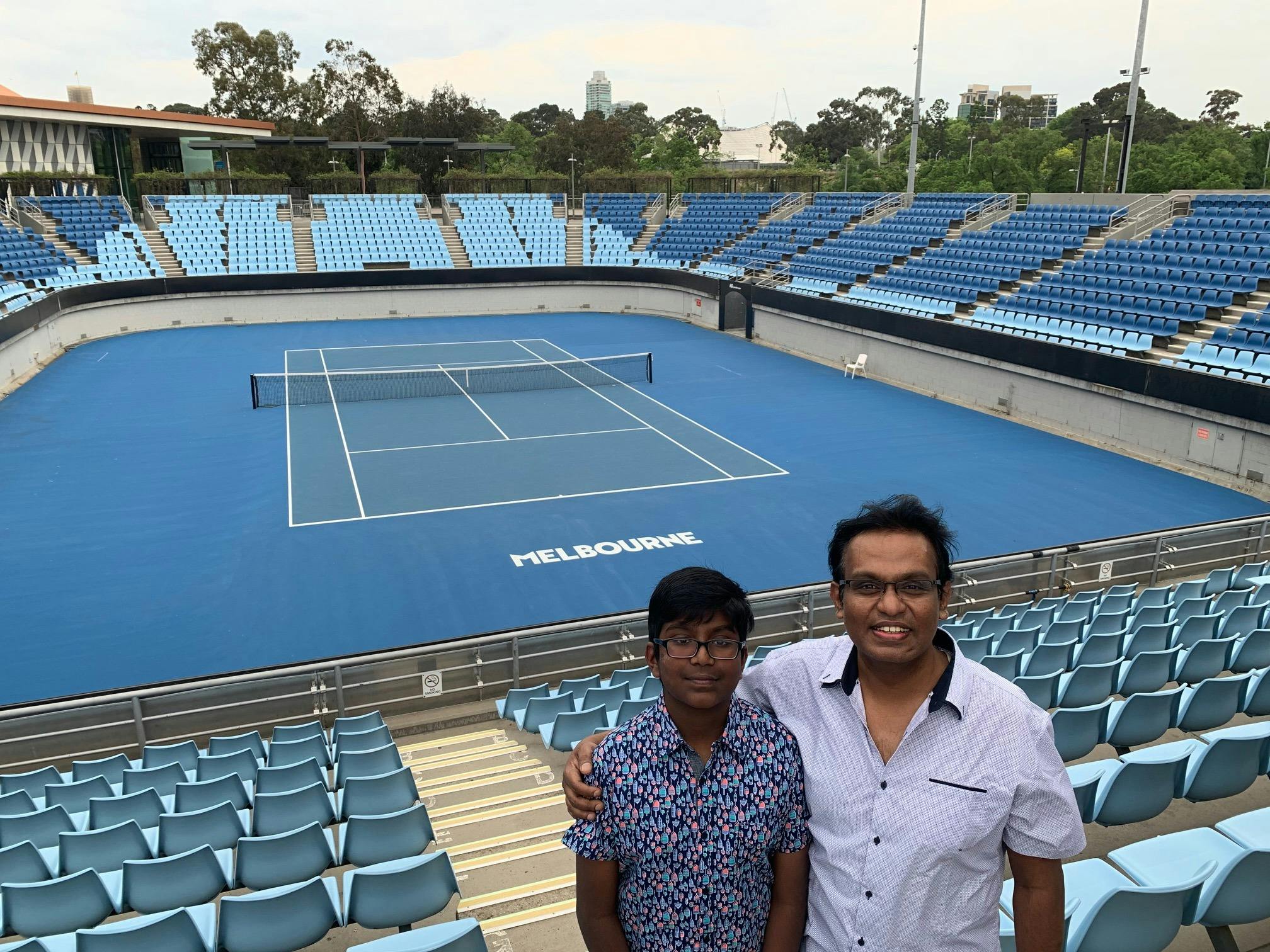 Tour guests at Melbourne Park Tennis Centre