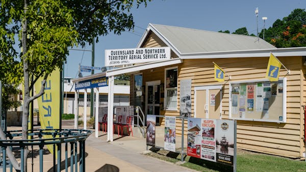 Outside the Longreach Explore Centre