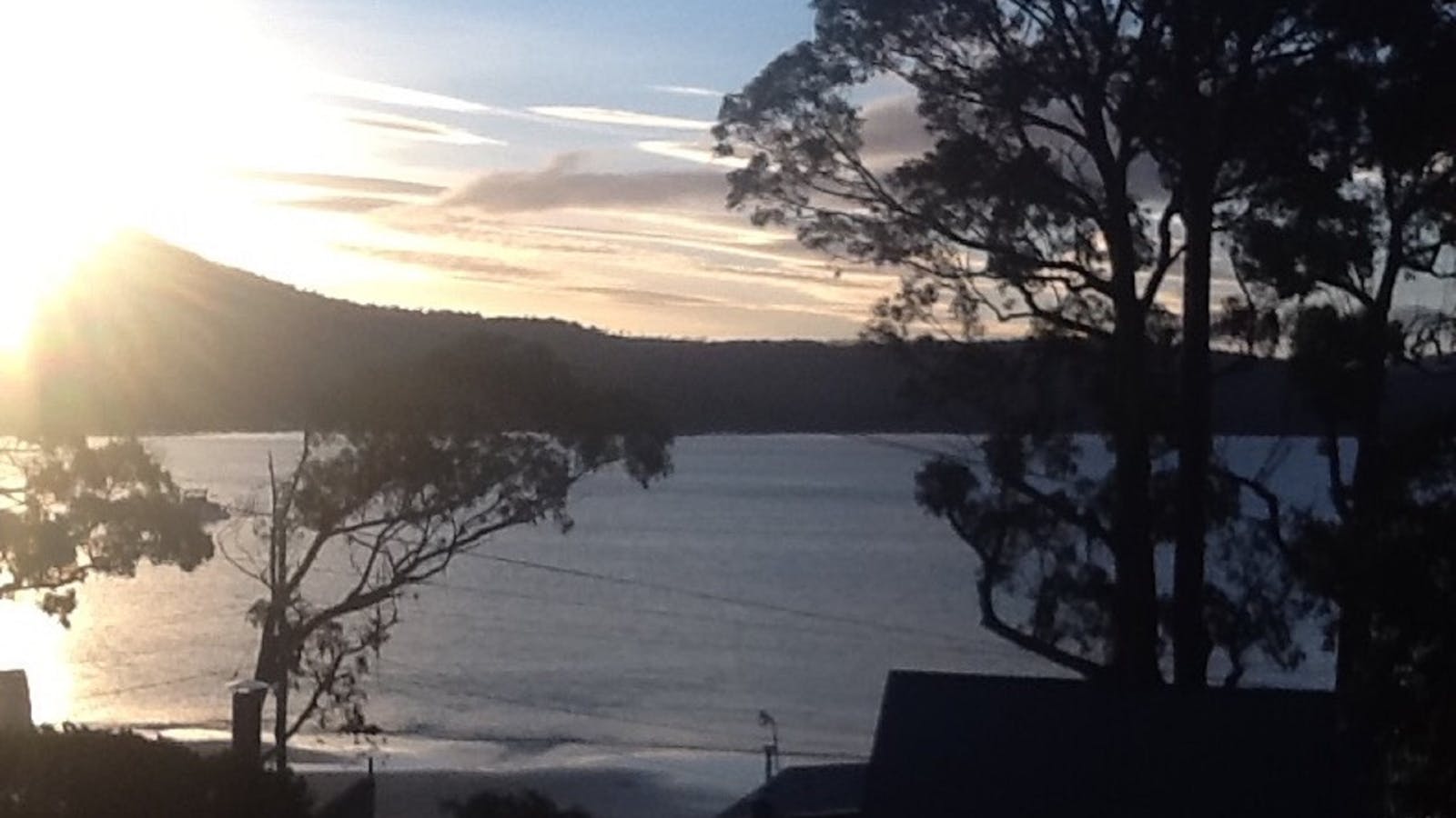looking accross Adventure Bay from the front deck