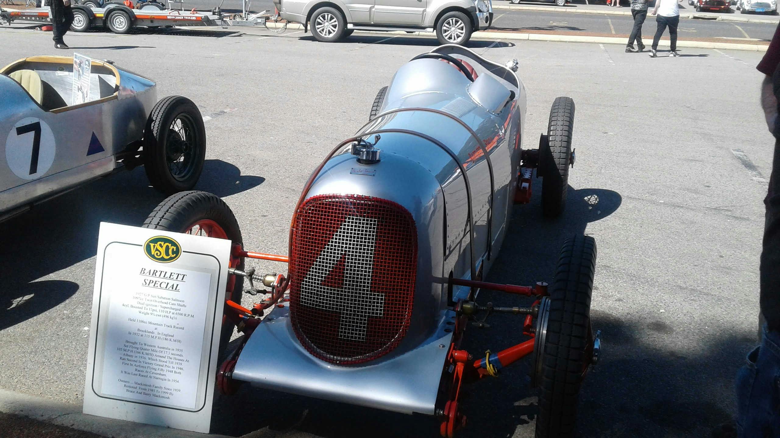 historic racing car at Northam